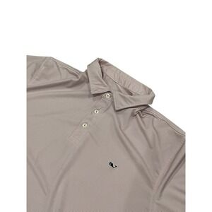 Men's Vineyard Vines Performance Pink Striped Short Sleeve Polo 2XL